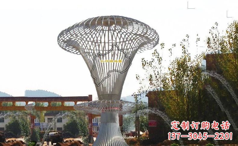 绵阳城市景观的艺术礼物——不锈钢地图雕塑