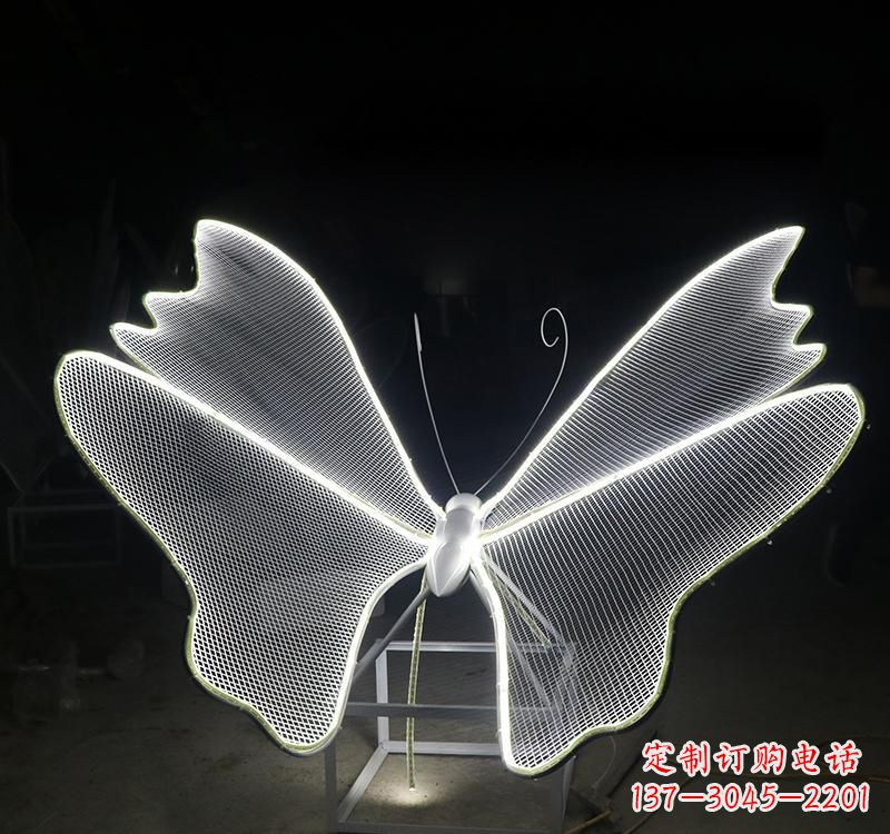 绵阳不锈钢灯饰蝴蝶雕塑
