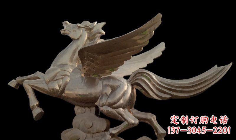 绵阳不锈钢飞马雕塑象征着自由与勇气