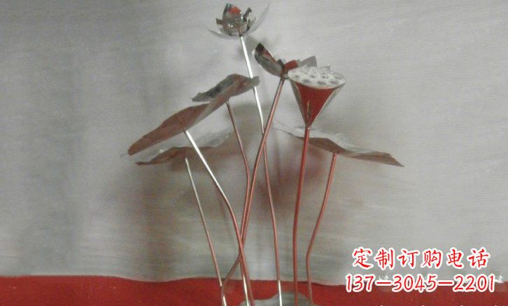 绵阳不锈钢锻造的荷叶雕塑