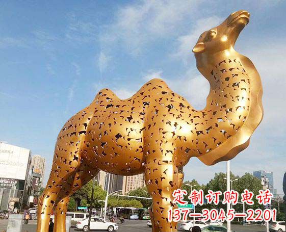 绵阳不锈钢锻造骆驼雕塑