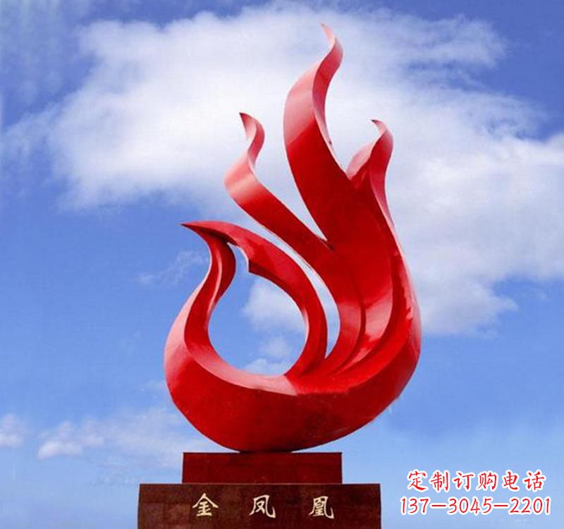绵阳不锈钢凤凰雕塑——精致灵动的艺术品