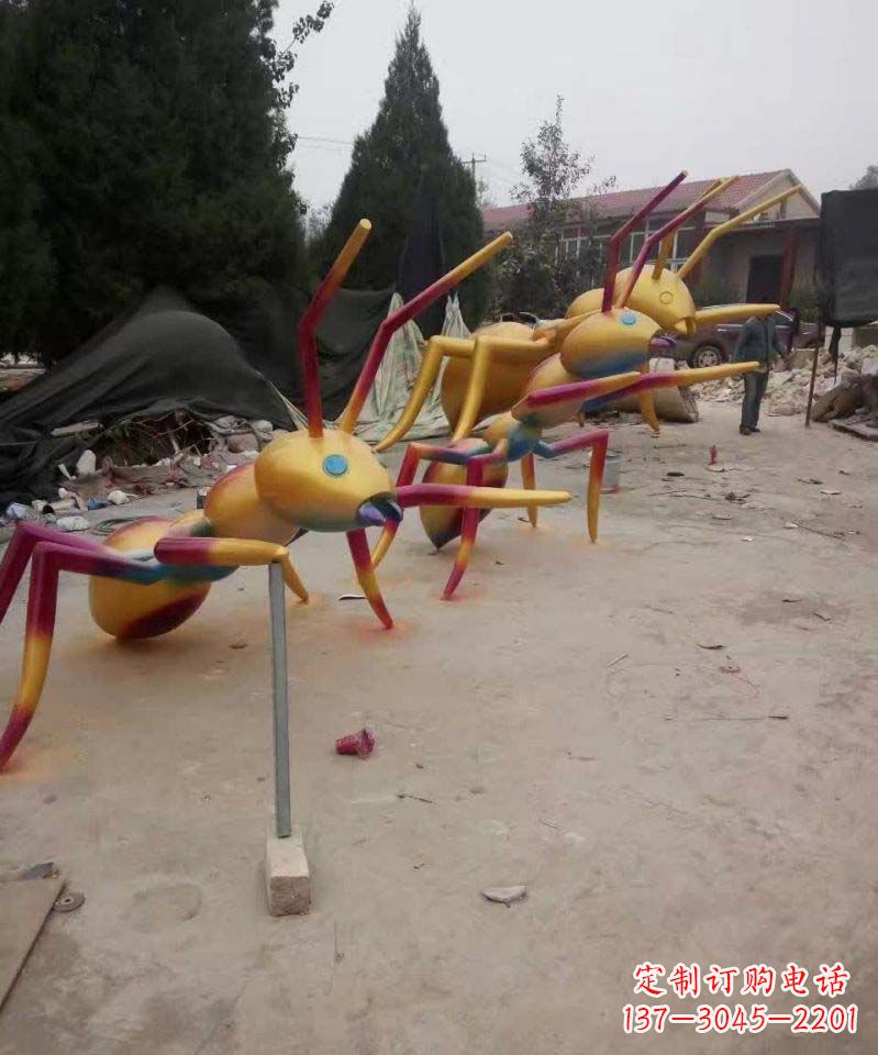 绵阳精美的不锈钢蚂蚁雕塑