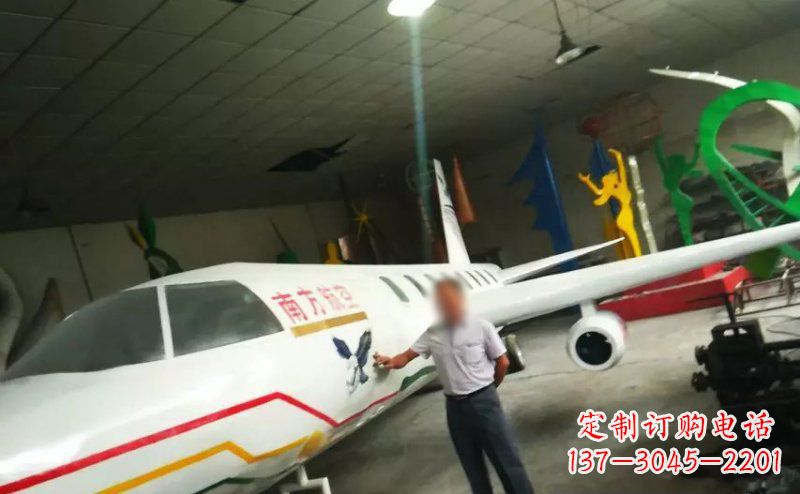 绵阳不锈钢飞机雕塑精美的艺术作品