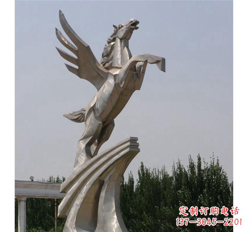 绵阳不锈钢飞马雕塑精美雕塑艺术