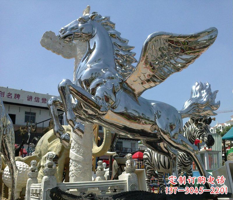 绵阳不锈钢飞马雕塑——一座令人惊叹的艺术品