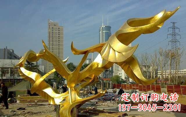 绵阳不锈钢飞翔的天鹅雕塑