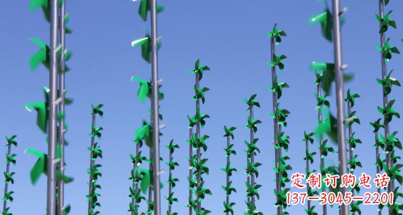 绵阳螺旋风车给广场景观带来的旋转欢乐
