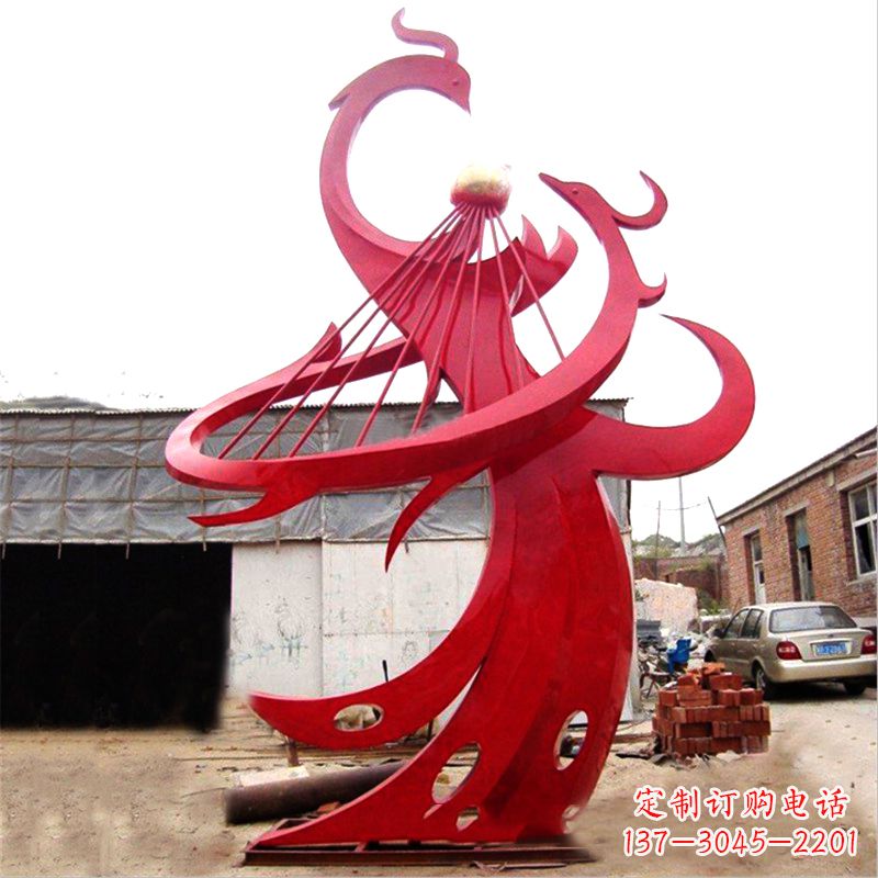 绵阳不锈钢凤凰雕塑绚丽多彩的艺术瑰宝
