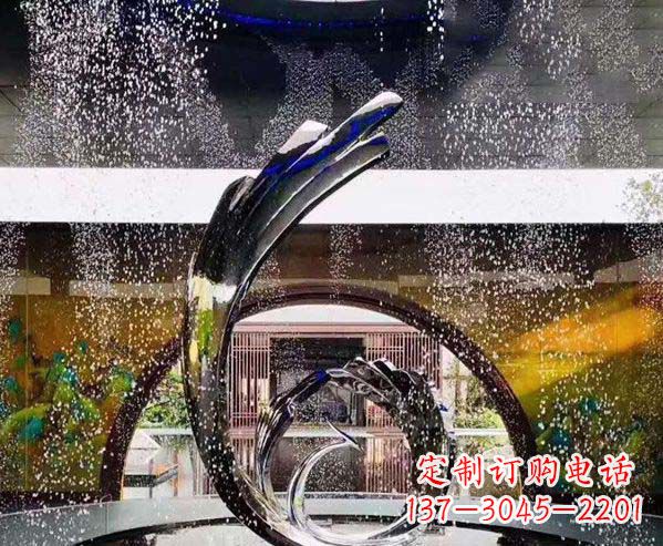 绵阳凤凰雕塑优雅的不锈钢艺术