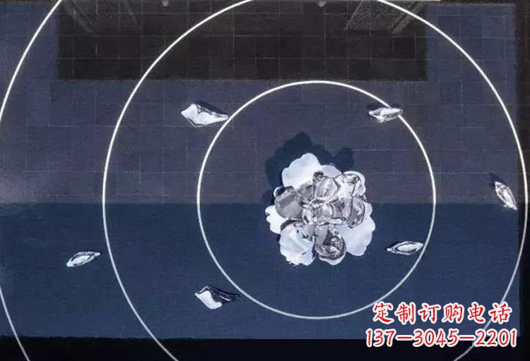 绵阳不锈钢莲花雕塑——给公园增添一抹绚丽