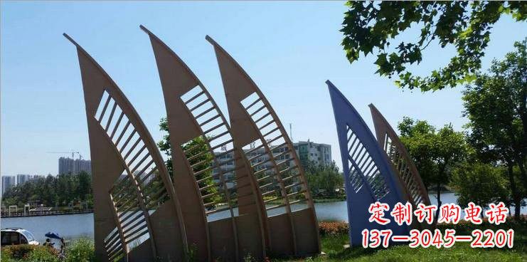 绵阳不锈钢公园的船帆雕塑