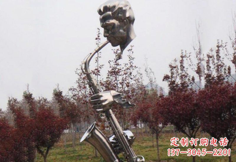 绵阳不锈钢萨克斯雕塑艺术与音乐的结合