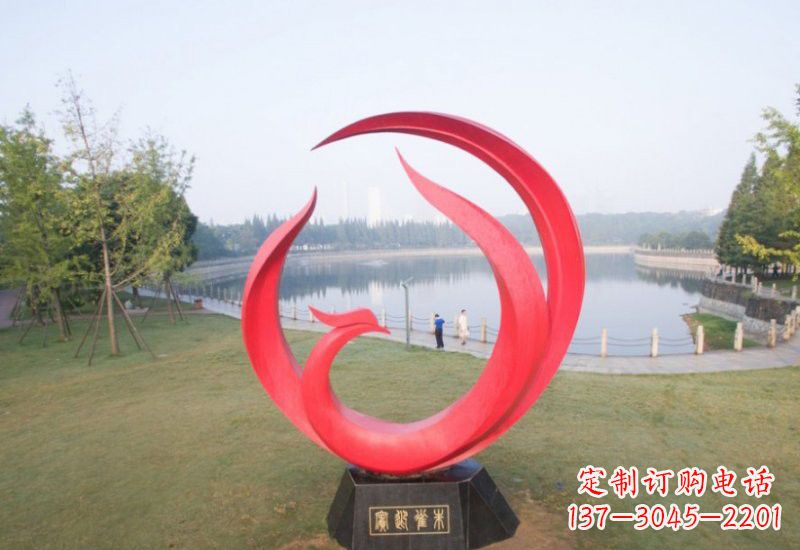 绵阳凤凰雕塑——点缀不锈钢公园的美丽风景