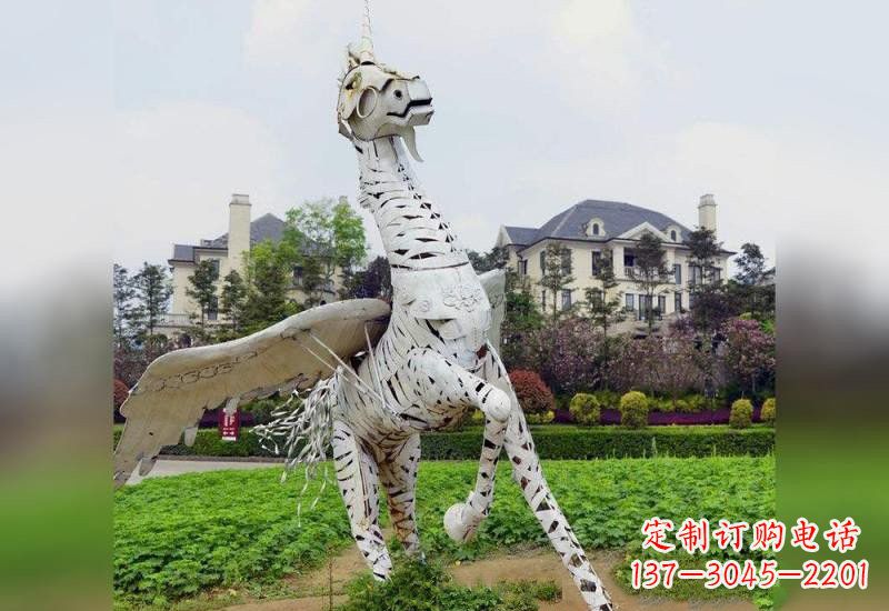 绵阳不锈钢独角兽雕塑