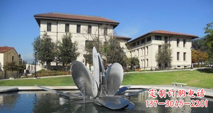 绵阳不锈钢喷泉雕塑——美的象征