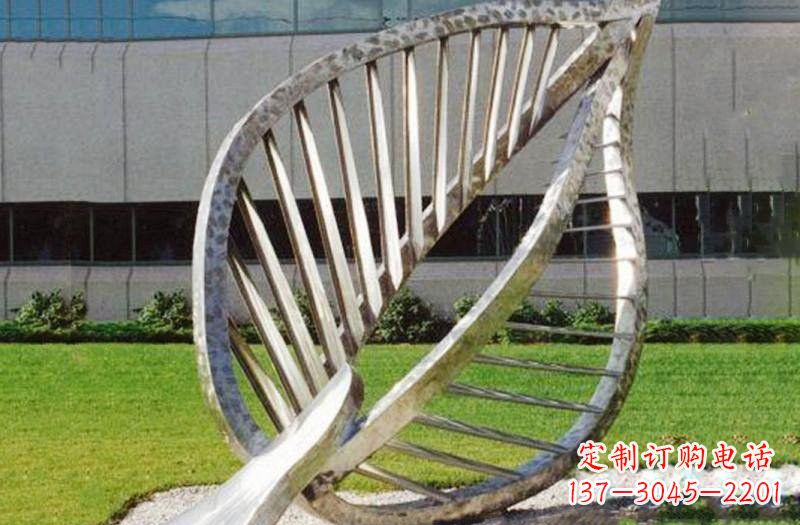 绵阳不锈钢公园抽象镂空树叶雕塑——精致美丽