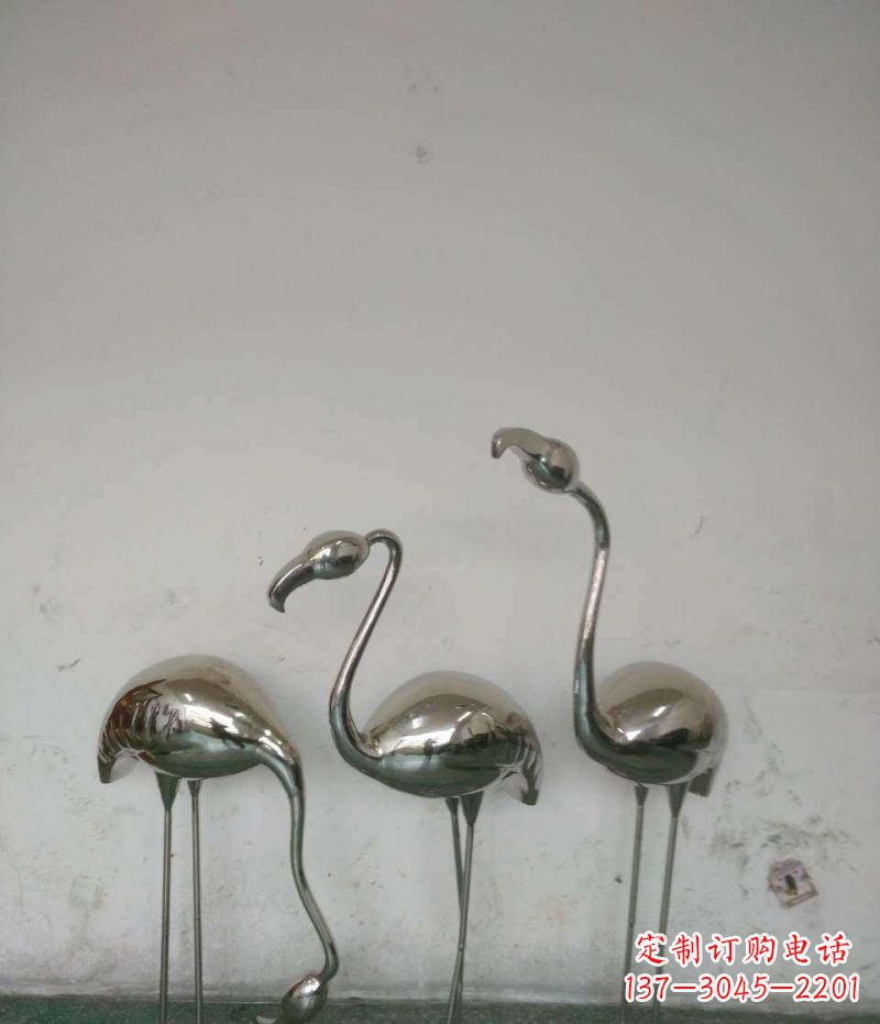 绵阳不锈钢火烈鸟雕塑精美的艺术之作