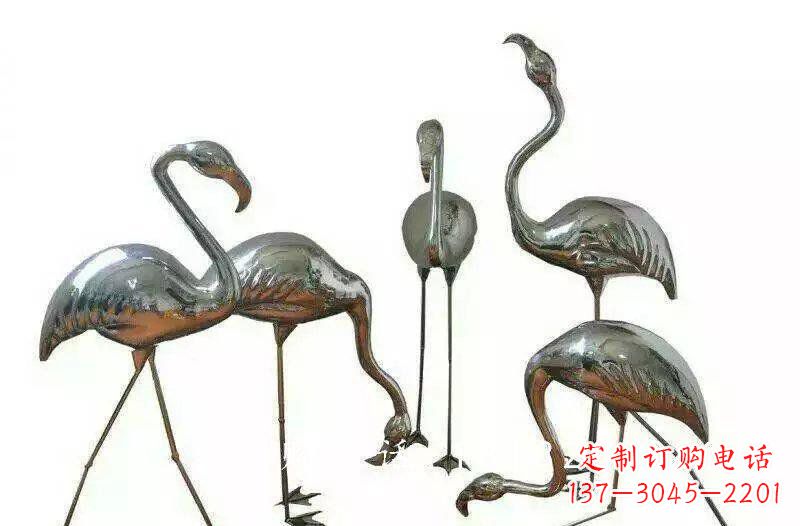 绵阳不锈钢火烈鸟雕塑——美丽的自然之美