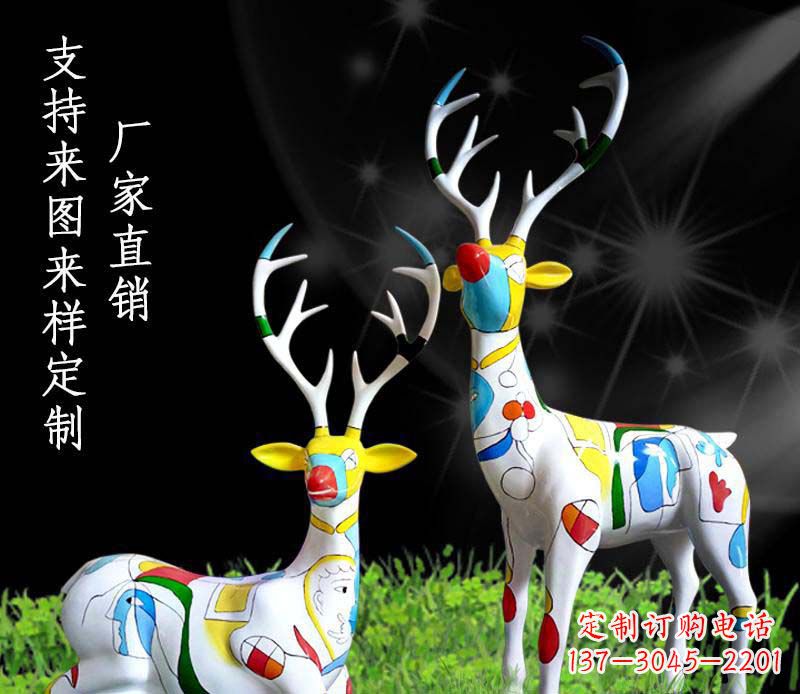 绵阳不锈钢动物雕塑——小鹿
