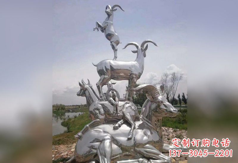 绵阳不锈钢羊雕塑精美绝伦