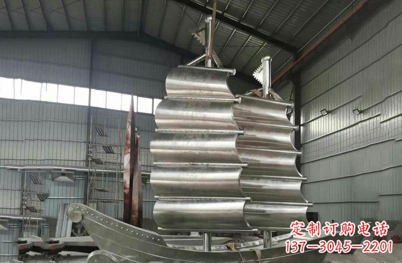 绵阳不锈钢帆船雕塑海洋的象征