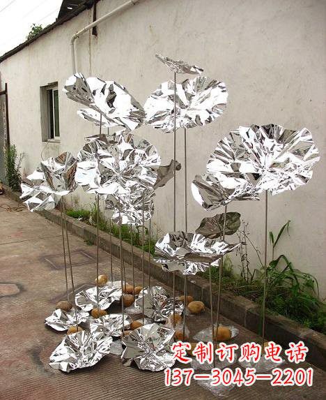 绵阳不锈钢荷叶雕塑——精美绝伦