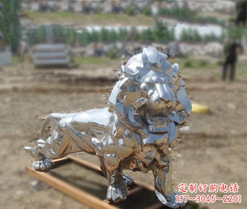 绵阳不锈钢雕刻的狮子