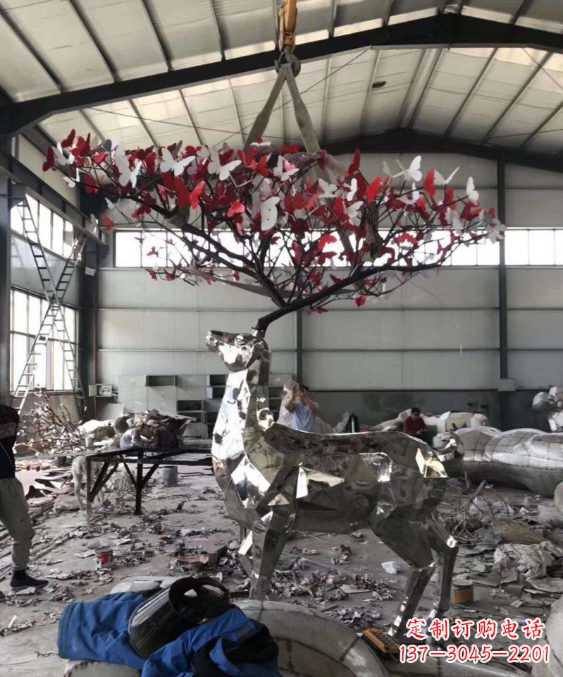 绵阳不锈钢雕刻的梅花鹿