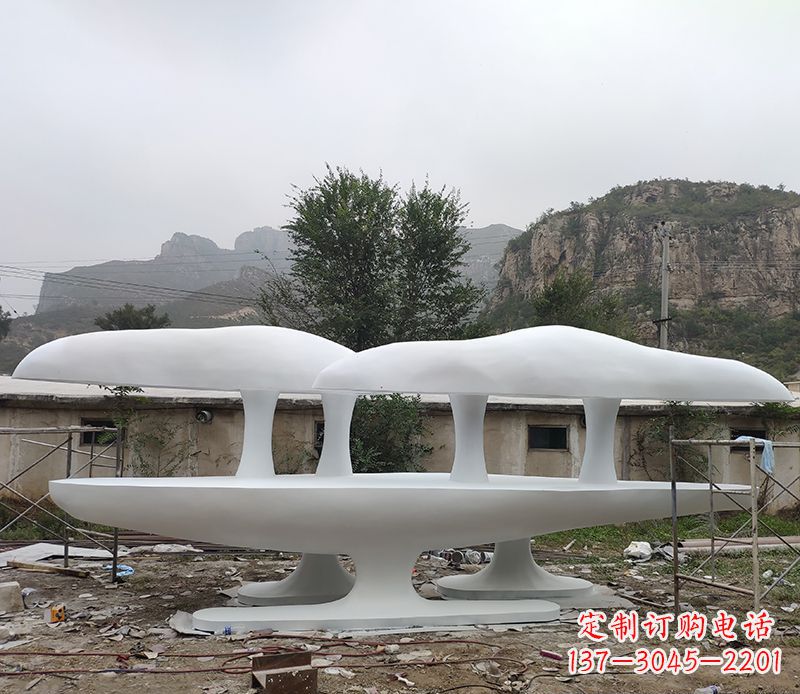 绵阳不锈钢蘑菇雕塑美丽的景观装置