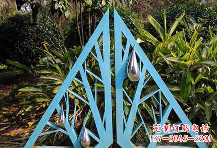绵阳不锈钢树枝雕塑——点缀不锈钢公园美景
