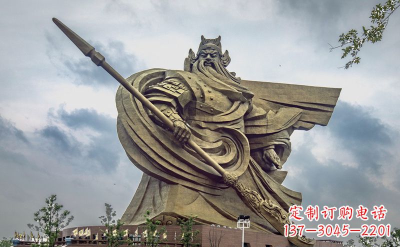 绵阳不锈钢关公广场雕塑传承中华文化