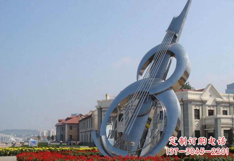 绵阳不锈钢大提琴雕塑
