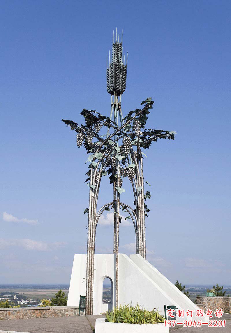 绵阳不锈钢葡萄架雕塑精美的艺术品