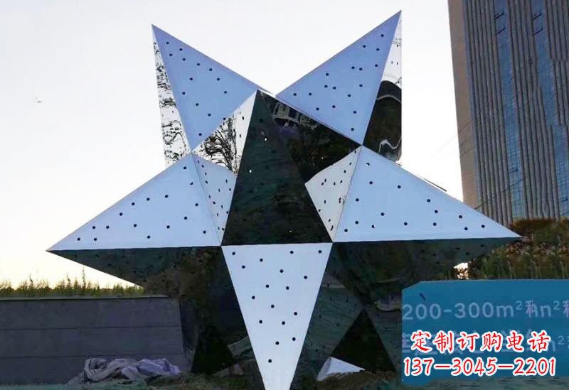 绵阳不锈钢五角星雕塑精致的艺术品