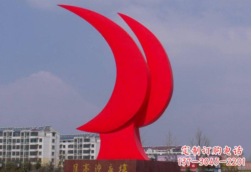 绵阳精美的不锈钢月亮雕塑