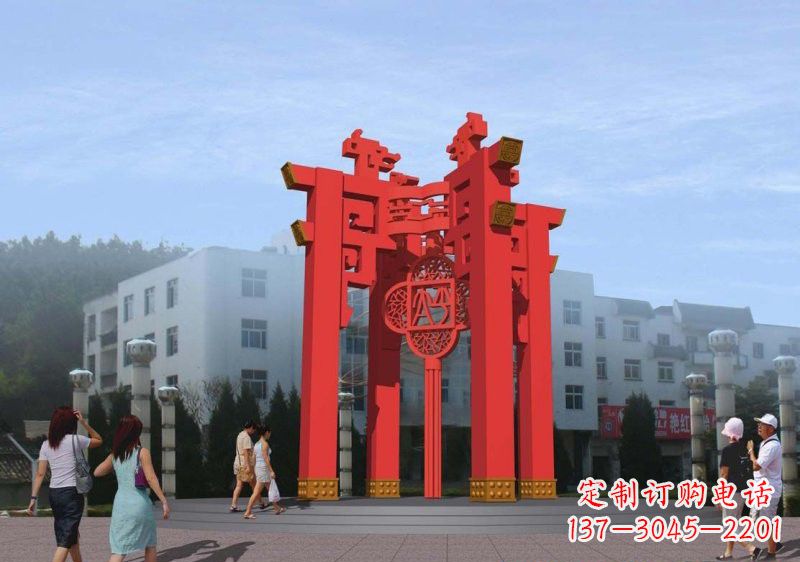 绵阳不锈钢灯笼雕塑——点亮城市美景