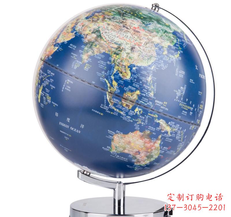 绵阳不锈钢地球仪雕塑精美的艺术品