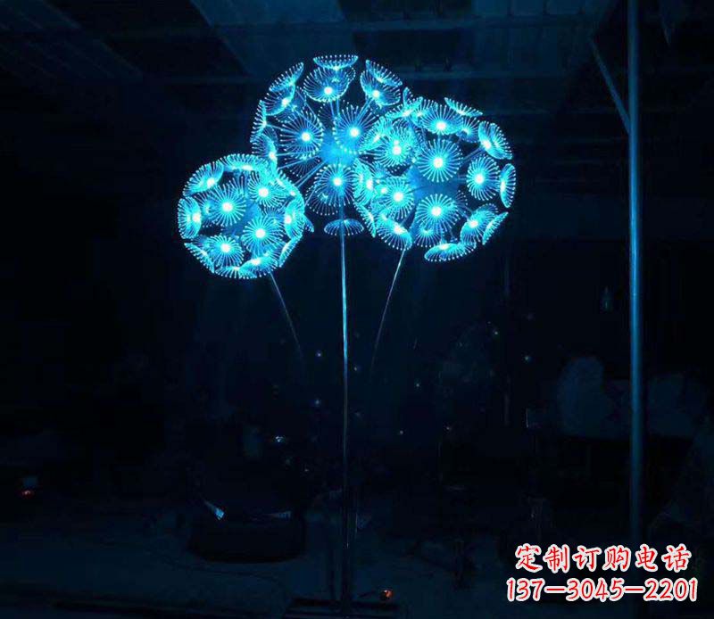 绵阳不锈钢蒲公英雕塑——象征着美丽的自由