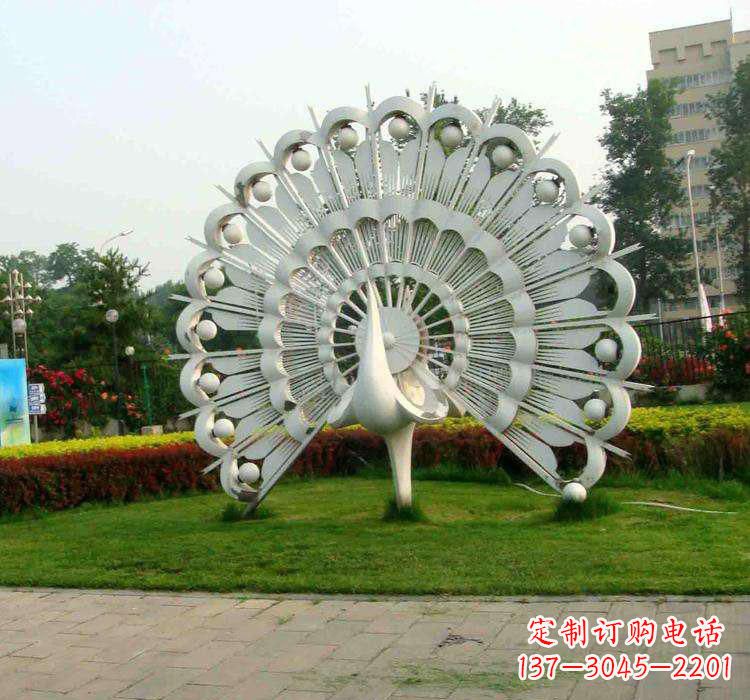 绵阳不锈钢孔雀雕塑艺术与美的完美结合