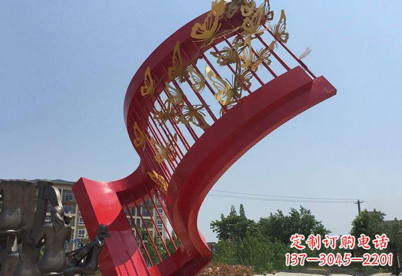 绵阳不锈钢蝴蝶灵动的艺术雕塑