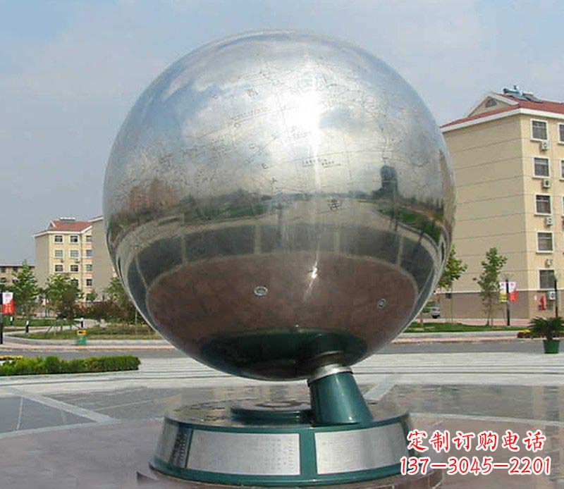 绵阳不锈钢地球仪雕塑精美绝伦