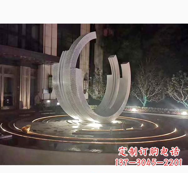 绵阳不锈钢广场喷泉雕塑精美的艺术珍品