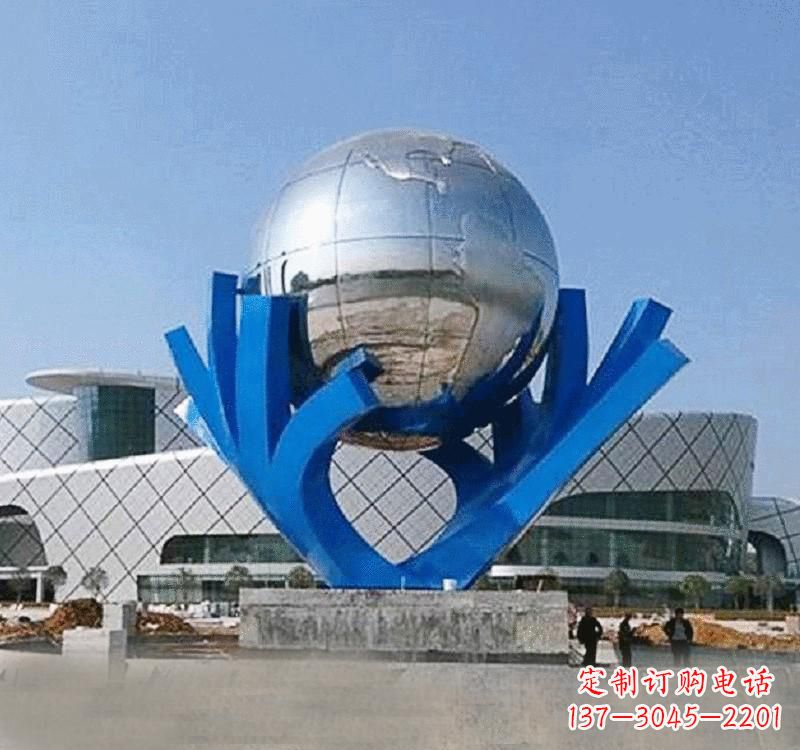 绵阳不锈钢地球雕塑缔造绿色家园