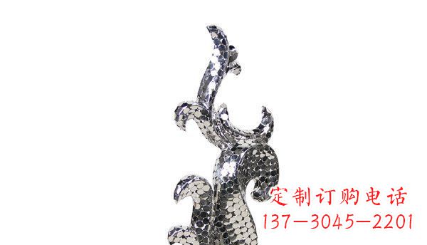 绵阳不锈钢海豚抽象雕塑精致的海洋之美
