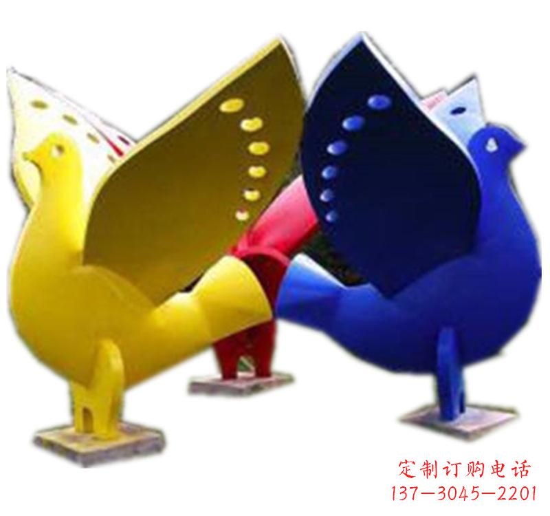 绵阳不锈钢制作的和平鸽雕塑