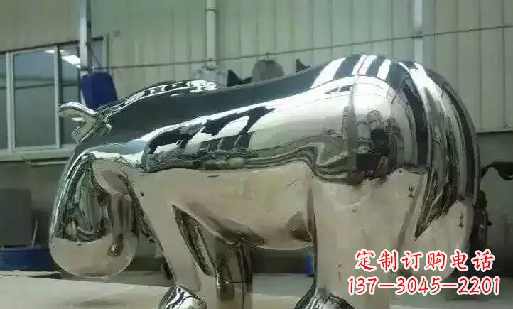 绵阳不锈钢河马雕塑一种新颖的艺术形式