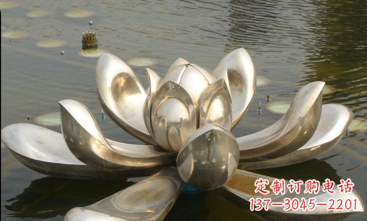 绵阳不锈钢荷花雕塑艺术与自然的完美结合