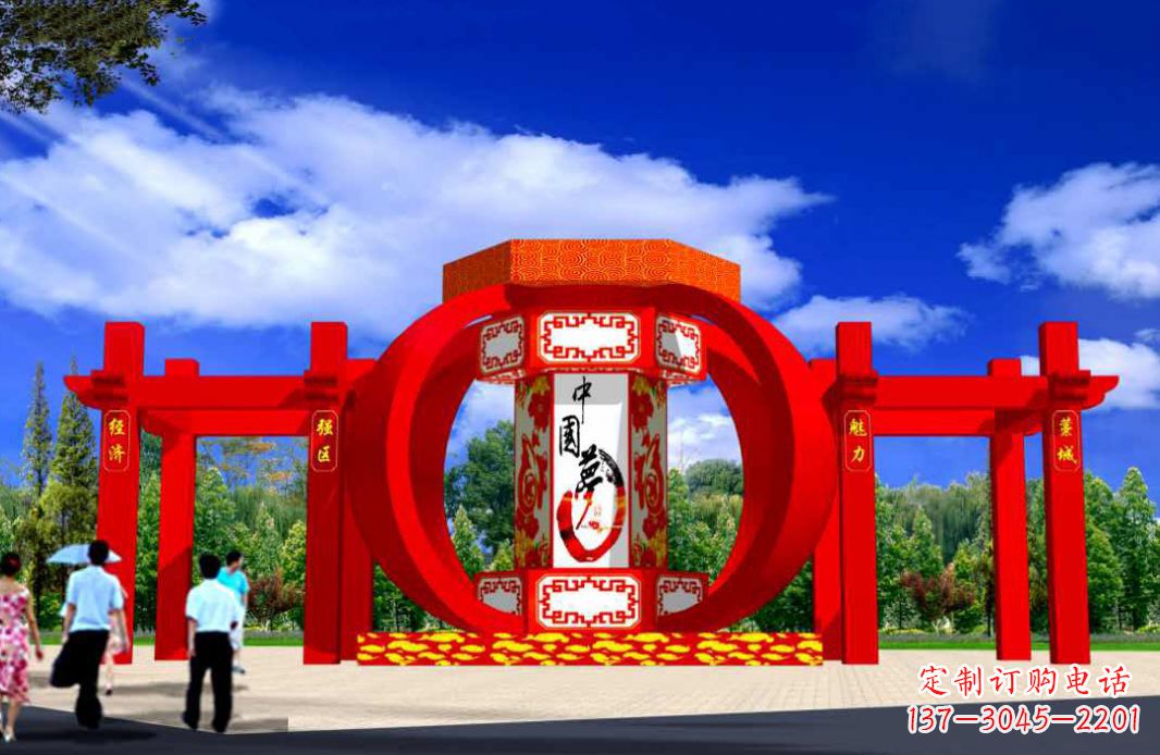 绵阳灯笼点亮城市景观