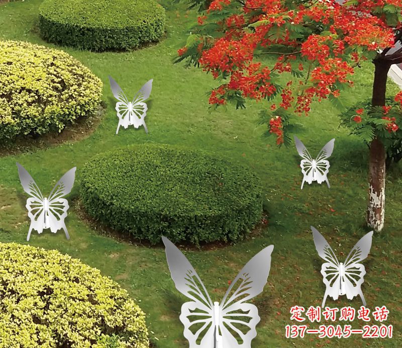 绵阳灵动飞舞不锈钢蝴蝶雕塑